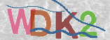 Bild eines CAPTCHA-Codes, der die Buchstaben WDK und die Ziffer2 darstellt