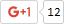 gplus Grafik mit den roten Zeichenfolgen G+1 und einer schwarzen Beispielszahl 12